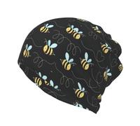 YBGHDAA Bee Flying - Calentador de cuello para hombre, para esquí, bufanda para el cuello, bufanda facial para mujer, máscara de polaina, bufanda gruesa resistente al viento, color negro