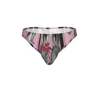 YBGHDAA Calzoncillos de bikini para hombre, de tiro bajo, estampado de burro y flores, ropa interior sexy, bragas elásticas suaves para hombre, Negro, XXL