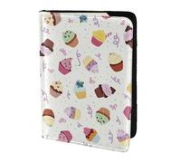 YBGHDAA Delicious Cupcakes - Soporte para pasaporte con impresión de cupcakes para viajes, imprescindible para mujeres y hombres, cartera para pasaporte, se adapta a todos los pasaportes estándar