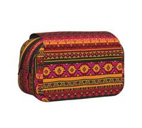 YBGHDAA Estuche organizador de bolígrafos de gel con estampado bohemio de arte popular mexicano, Black, Talla única, Organizador de bolsas