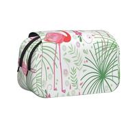 YBGHDAA Estuche organizador de bolígrafos de gel con estampado floral de flamencos y botánicas, bolsa organizadora portátil para lápices de pintura de artista, Black, Talla única, Organizador de