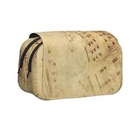 YBGHDAA Estuche organizador de bolígrafos de gel con impresión de partituras, bolsa portátil para lápices de pintura de artista, Black, Talla única, Organizador de bolsas