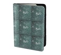 YBGHDAA Formulas Shapes Theory Lección de matemáticas con impresión de palabras para pasaporte, imprescindible para mujeres y hombres, cartera para pasaporte, se adapta a todos los pasaportes estándar
