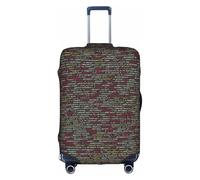 YBGHDAA Funda para maleta con impresión de código de programación programadora con cremallera, agujeros de asa, material elástico que mantiene el equipaje cerrado, ideal para viajes, White, S