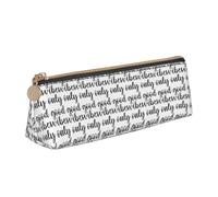 YBGHDAA Good Vibes Only - Estuche para lápices escolar con diseño triangular para niños y niñas, White, Talla única, Neceser de maquillaje