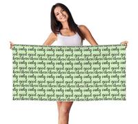 YBGHDAA Good Vibes Only - Toalla de playa de terciopelo con estampado de piel de melocotón de 27.5 x 55 pulgadas, de gran tamaño, secado rápido, para viajes, gimnasio, camping