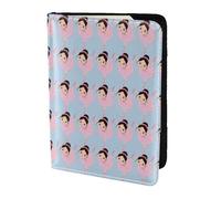 YBGHDAA Little Ballerina Dancing Girl - Soporte para pasaporte con impresión de niña bailarina, imprescindible para viajar para mujeres y hombres, cartera para pasaporte, se adapta a todos los