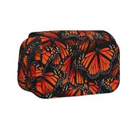 YBGHDAA Monarch Butterflies - Estuche organizador portátil para lápices de gel para pintar, diseño de mariposas, Black, Talla única, Organizador de bolsas