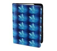 YBGHDAA Soporte para pasaporte con estampado de mariposa estrellada azul imprescindible para mujeres y hombres, cartera para pasaporte, se adapta a todos los pasaportes estándar, Black, Talla única