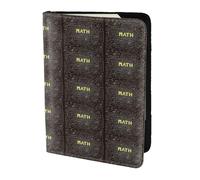 YBGHDAA Soporte para pasaporte con impresión de matemáticas escolares, imprescindible para mujeres y hombres, cartera para pasaporte, compatible con todos los pasaportes estándar, Black, Talla única