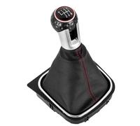 YBGVFCA Engranaje Compatible con VW para Golf 5 6 MK6, 1 Pieza, Accesorios Interiores Coche, Pomo Cambio Marchas 5/6 Velocidades, Cabezal Palanca Cambios, Cubierta De Bota con Rótula.(6 Speed)