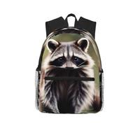 ybhgvc Lindo estampado de mapache, unisex, ligera, resistente al agua, casual, viajes, viajes de fin de semana