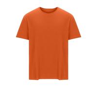 Ybing Camiseta de tallas grandes para hombre, monocolor, camiseta de algodón, camiseta informal, cuello redondo, camiseta holgada, cómoda, manga corta, camiseta deportiva básica, camiseta de fitness