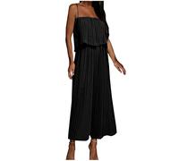 Ybing Mono para mujer, suave, elegante, deportivo, pantalones largos, informales, ligeros, de una pieza, pantalones sueltos, informales, ligeros, informales, sueltos, pantalones de chándal Palazzo
