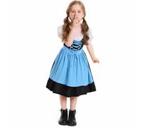 Ybing Vestido de Tirolesa para Niña, Vestido Tradicional de Oktoberfest y Carnaval, Falda de Tirolesa, Ropa Festiva para Niñas