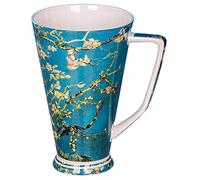 YBK Tech - Taza de té de porcelana (19 onzas) grande para amantes del té y amantes del arte, serie Van Gogh pintura al óleo (flor de Apricot)
