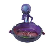 Yblenic Cenicero para cigarrillos, ceniceros geniales de fantasía alienígena, decoración para oficina en casa, regalos de adorno