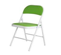 YBNKKUXKN 2 Pack Folding Chairs with Padded Cushion Chairs with Comfortable Cushion and Durable Steel Frame for Home and Office(Groen)