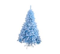 YBNKKUXKN Árbol Navidad Árbol de Navidad Artificial, Abeto navideño Falso, decoración navideña con Soporte de Metal for decoración de Interiores y Exteriores. arbol Artificial(Snow Blue,180cm)