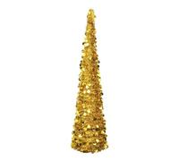 YBNKKUXKN Árbol Navidad Árbol de Navidad Artificial desplegable Dorado de 1,5 m, Delgado, Plegable, fácil de Montar. arbol Artificial