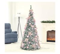 YBNKKUXKN Árbol Navidad Árbol de Navidad emergente con Luces y Adornos | Árbol de Navidad artificial preiluminado, árbol de Navidad plegable for decoración de fiestas en el hogar y la Oficina