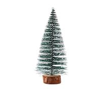 YBNKKUXKN Árbol Navidad Mini árbol de Navidad con Nieve y Base de Madera for decoración de Mesa navideña, Fiestas, decoración del hogar, Manualidades DIY. arbol Artificial(15cm)
