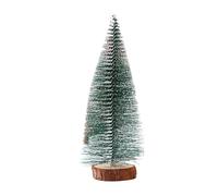 YBNKKUXKN Árbol Navidad Mini árbol de Navidad con Nieve y Base de Madera for decoración de Mesa navideña, Fiestas, decoración del hogar, Manualidades DIY. arbol Artificial(20cm)