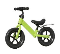 YBNKKUXKN Bicicleta Bicicleta Infantil de Equilibrio sin Pedales, de Dos Ruedas, con Ruedas deslizantes, de 12 a 14 Pulgadas y Altura Ajustable, con rotación de 360°. Bicicletas niños(Groen,14inch)