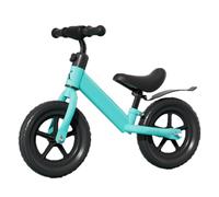YBNKKUXKN Bicicleta Bicicleta Infantil de Equilibrio sin Pedales, de Dos Ruedas, con Ruedas deslizantes, de 12 a 14 Pulgadas y Altura Ajustable, con rotación de 360°. Bicicletas niños(BLU,14inch)