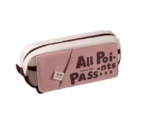 YBNKKUXKN Big Capacity Pencil Case Pouch Pen Case Retro Stationery Bag School College Office Organizer for Teens Girls Adults Student(Rose)