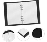 YBNKKUXKN Diario Cuaderno de Hojas Sueltas A5 Interiores de cartón, Bloc de Notas con líneas horizontales for el Trabajo, la Escuela y la Toma de Notas for Estudiantes. Libro Escrito(Weiß)