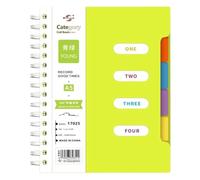 YBNKKUXKN Diario Cuaderno Espiral de Color A5 Tapa Dura, Bloc de Notas con líneas horizontales, Adecuado Compatible with el Trabajo Escolar, Diario de Escritura. Libro Escrito(Groen)