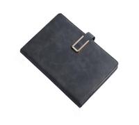 YBNKKUXKN Dispensadores de Escritorio Cuaderno A5 de 8,38 × 5,38 Pulgadas, de Cuero, con Hebilla, Grueso, for el Trabajo, la Escuela, Diarios inspiradores. Botella(Noir)