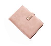 YBNKKUXKN Dispensadores de Escritorio Cuaderno A5 de 8,38 × 5,38 Pulgadas, de Cuero, con Hebilla, Grueso, for el Trabajo, la Escuela, Diarios inspiradores. Botella(Rose)