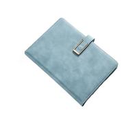 YBNKKUXKN Dispensadores de Escritorio Cuaderno A5 de 8,38 × 5,38 Pulgadas, de Cuero, con Hebilla, Grueso, for el Trabajo, la Escuela, Diarios inspiradores. Botella(Navy Blue)