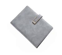 YBNKKUXKN Dispensadores de Escritorio Cuaderno A5 de 8,38 × 5,38 Pulgadas, de Cuero, con Hebilla, Grueso, for el Trabajo, la Escuela, Diarios inspiradores. Botella(Grey)