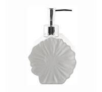 YBNKKUXKN Dispensadores de Escritorio Dispensador de jabón de Cocina, Bomba de cerámica con Forma de Flor Compatible with baño, encimera, decoración Moderna de Granja Botella(Weiß)