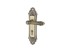 YBNKKUXKN Door Lock Wooden Indoor Silent Room Doors Lock Mechanical Lock Integrated Light Luxury Door Handle For Bedroom cerradura puerta(Silent Lock)