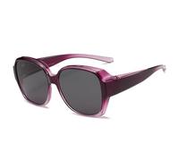 YBNKKUXKN Lentes de sol Gafas de sol for miopía Protección solar y protección UV Unisex Adecuadas for conducir, montañismo y viajes de ocio gafas sol(Gradient purple+gray)