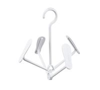 YBNKKUXKN Percha 2 Perchas de plástico for secar Zapatos, ahorradoras de Espacio, giratorias y apilables, adecuadas for Uso doméstico, Entrada de balcón. Perchero(Weiß)