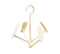 YBNKKUXKN Percha 2 Perchas de plástico for secar Zapatos, ahorradoras de Espacio, giratorias y apilables, adecuadas for Uso doméstico, Entrada de balcón. Perchero(Beige)