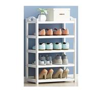 YBNKKUXKN Schuhregal Zapatero Multicapa Blanco, Estante de Almacenamiento de Zapatos de bambú, Armario de Zapatos de Entrada, Pasillo de Entrada para el hogar, Sala de Estar y Dormitorio Zapateros