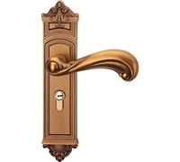 YBNKKUXKN Tiradores de puerta tipo palanca, elegante juego de tiradores for puertas de madera, ideal for todo tipo de puertas interiores, color dorado cerradura puerta