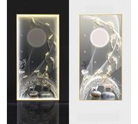 YBNKKUXKN Wall Art Decorations Plug-in Modern LED Wall Lights Entryway Decorative Paintings Decorative Lamps For Living Room(Color4,50 * 100cm)