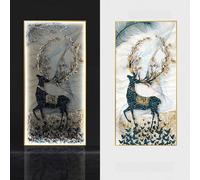 YBNKKUXKN Wall Art Decorations Plug-in Modern LED Wall Lights Entryway Decorative Paintings Decorative Lamps For Living Room(Color3,50 * 100cm)