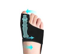 YBPSQMK 4 Pcs Bunion Corrector for Women Big Toe straightener Bunion Corrector for Men, Pain Relief, Washable Adjustable Breathable Support Non-Slip, Day/Night Support(Black) Small