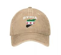 YBTJIMFL Gorra de béisbol Ajustable Divertida República Árabe Siria Moda árabe Camionero Primavera Mujer Visores de Sol Clásico Lavado Vaquero Desgastado Sombrero Deportivo al Aire Libre