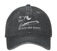 YBTJIMFL Gorra de béisbol Ajustable Todo es válido en Amor y poesía Divertido Conjunto de San Valentín Swifts Hombres, Mujeres desgastadas Vaqueras Vintage para Deportes al Aire Libre