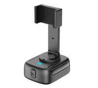 Ycagrain 1 unids Reconocimiento Facial AI Inteligente, Seguimiento de Teléfono Móvil de 360°, Transmisión en Vivo PTZ ABS Negro, Autorretrato, Antivibración Panorámica