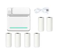 Ycagrain C19 mini impresora térmica portátil bolsa foto impresora etiquetas térmica 58 mm impresión Bluetooth Android iOS